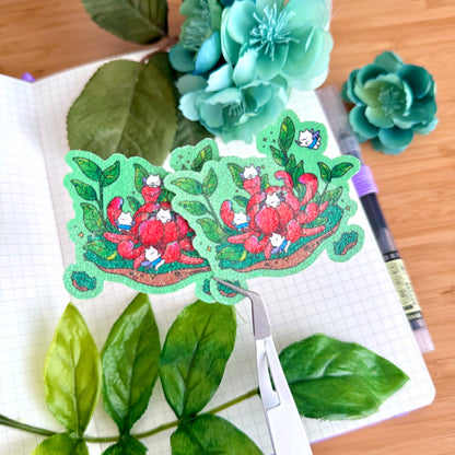 Chrysanthemum Glitter Sticker