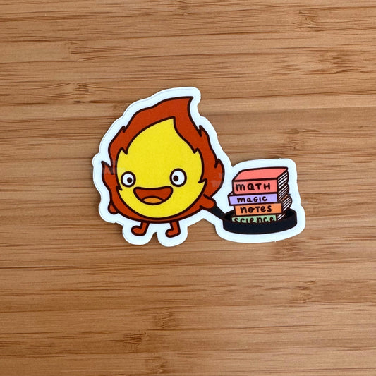 Calcifer the Student Sticker