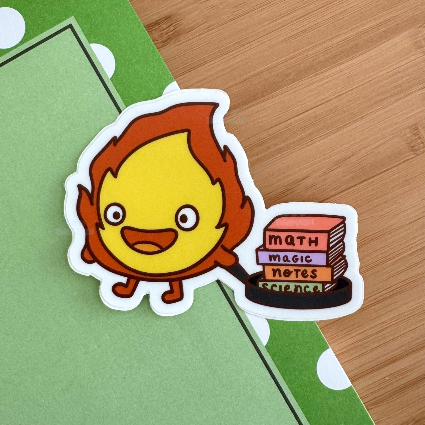 Calcifer the Student Sticker