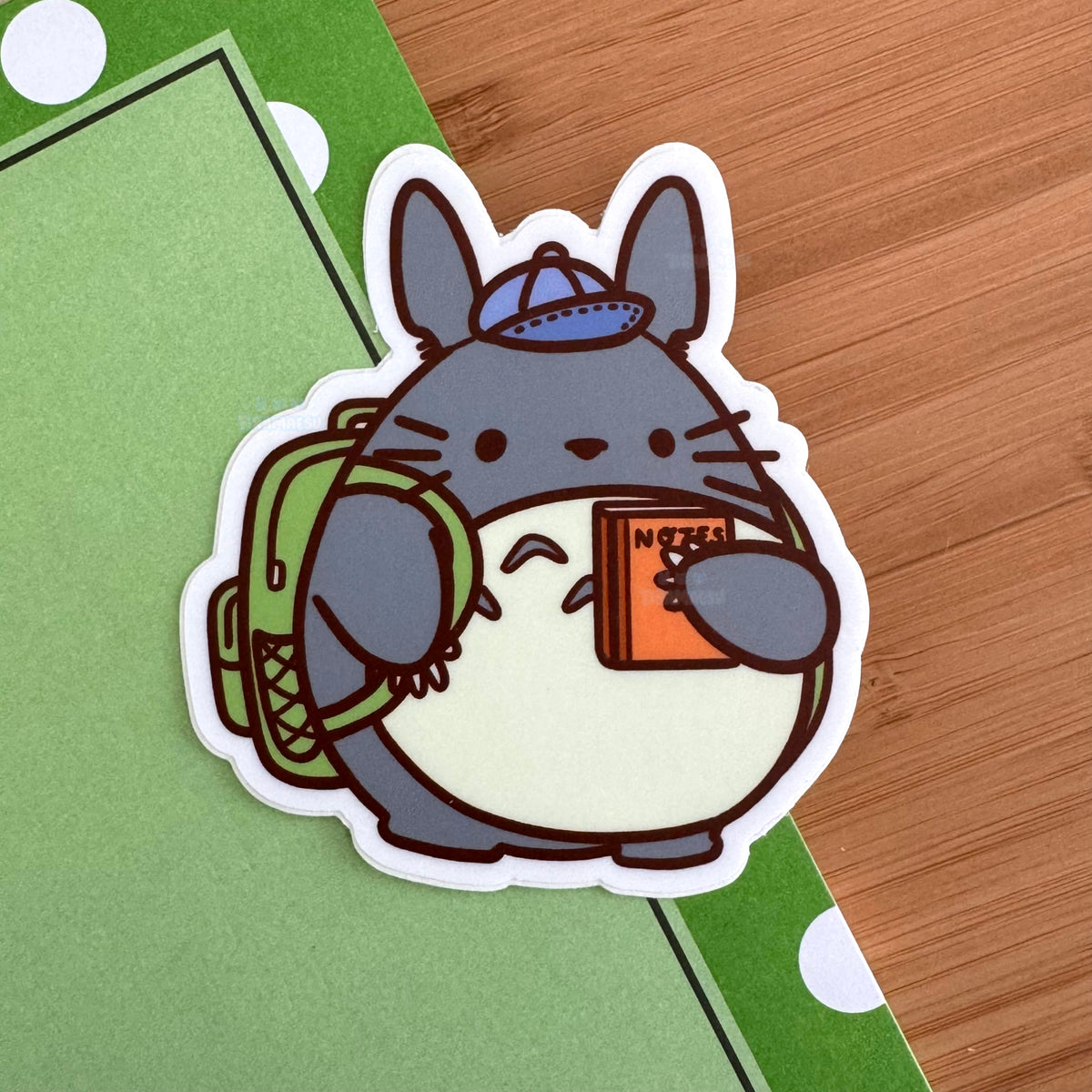 Schoolboy Totoro Sticker