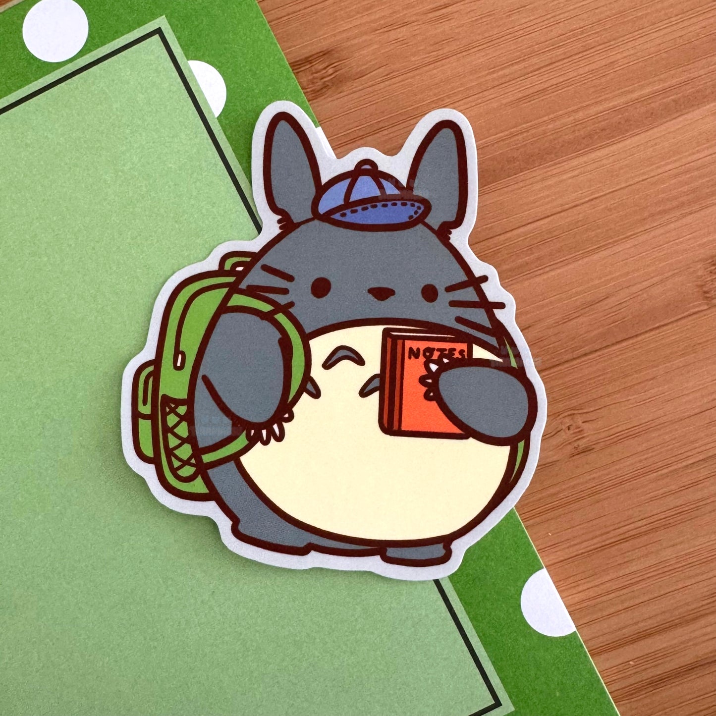 Schoolboy Totoro Sticker