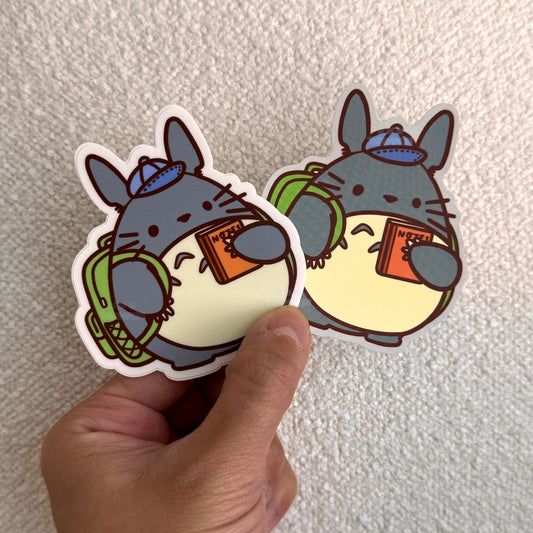 Schoolboy Totoro Sticker