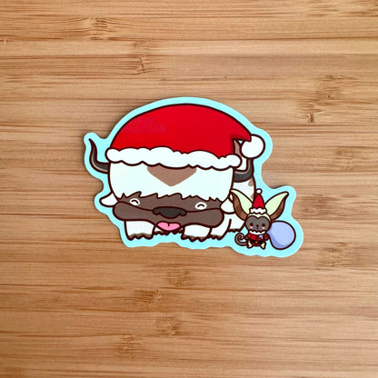 Appa and Momo Christmas Vinyl Sticker