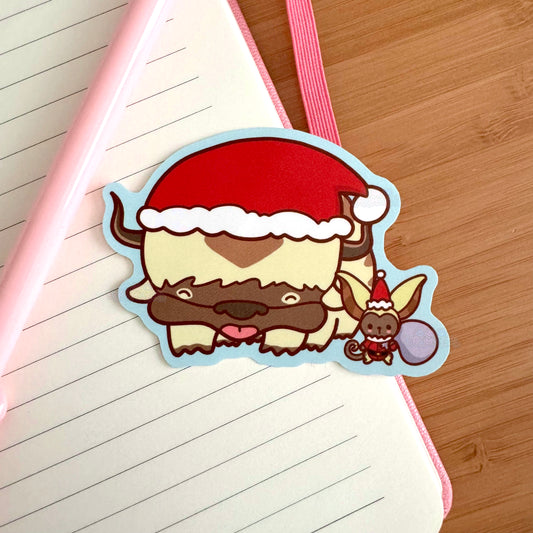 Appa and Momo Christmas Vinyl Sticker