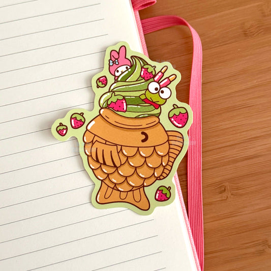 My Melody & Keroppi Taiyaki Ice Cream Sticker