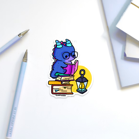 Book Dragon Sticker