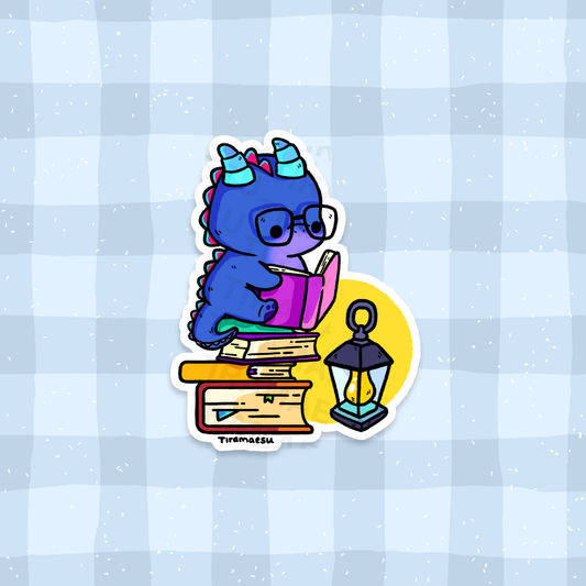 Book Dragon Sticker