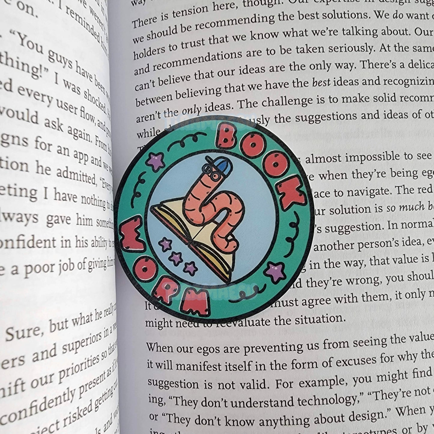 Bookworm Sticker