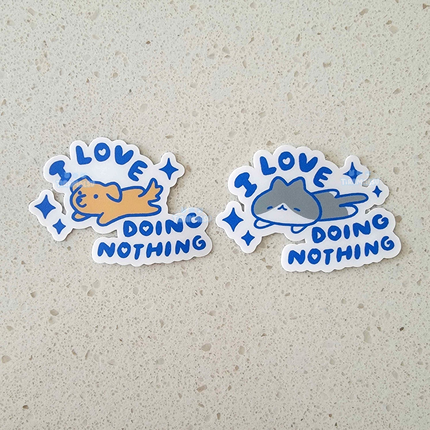 I Love Doing Nothing Sticker