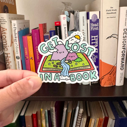 Get Lost In a Book Sticker