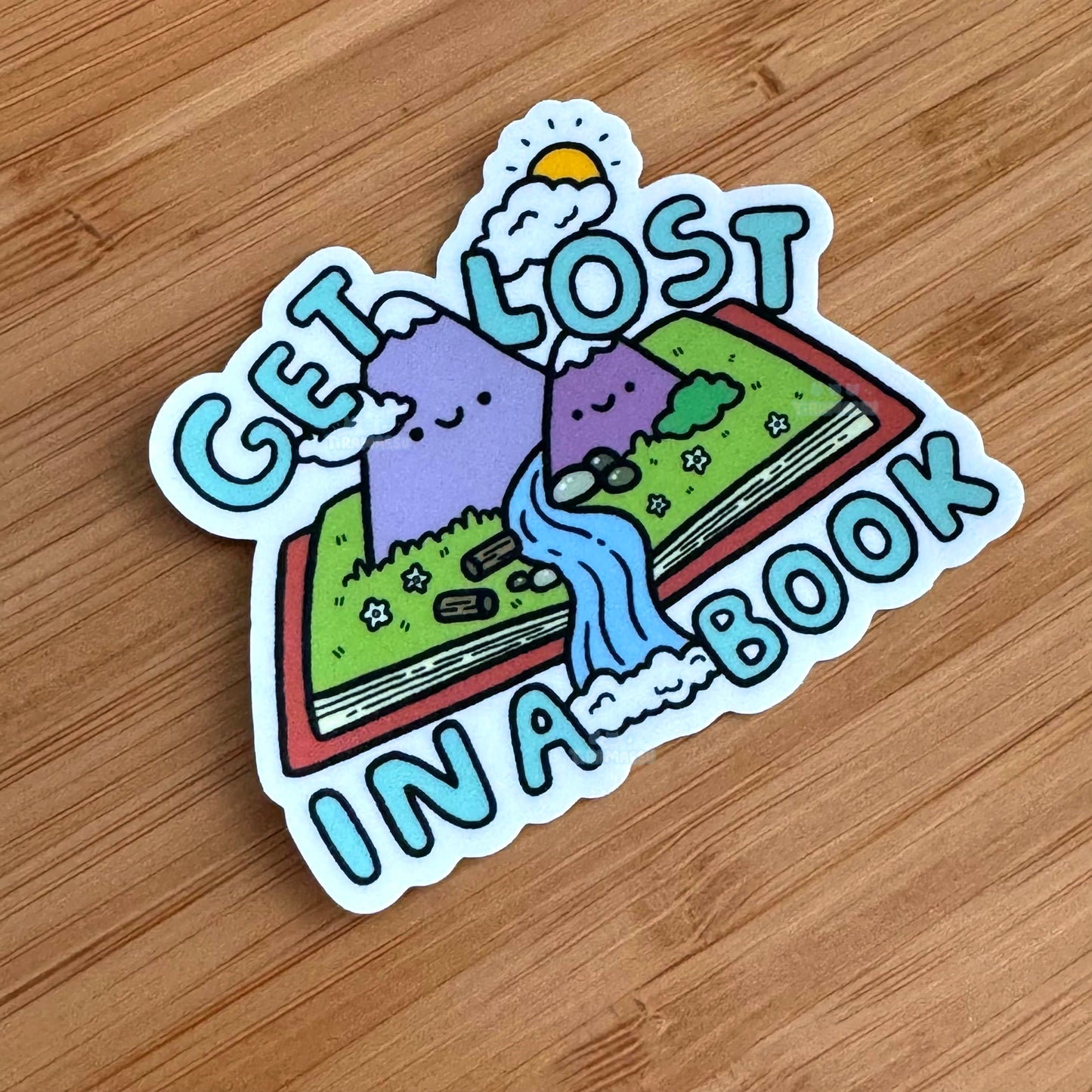 Get Lost In a Book Sticker