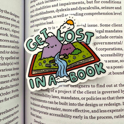 Get Lost In a Book Sticker