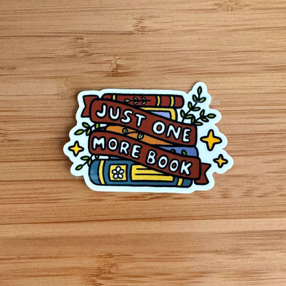 Just One More Book Sticker