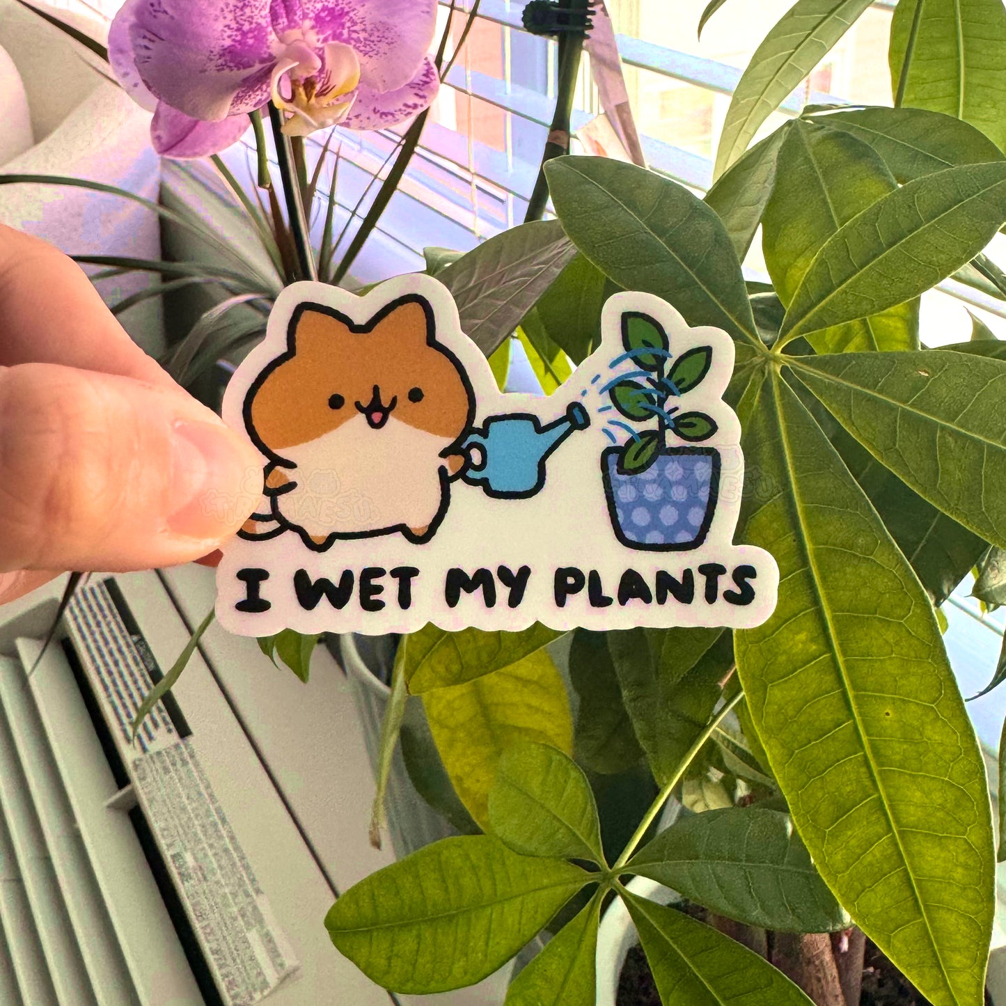 I Wet My Plants Sticker