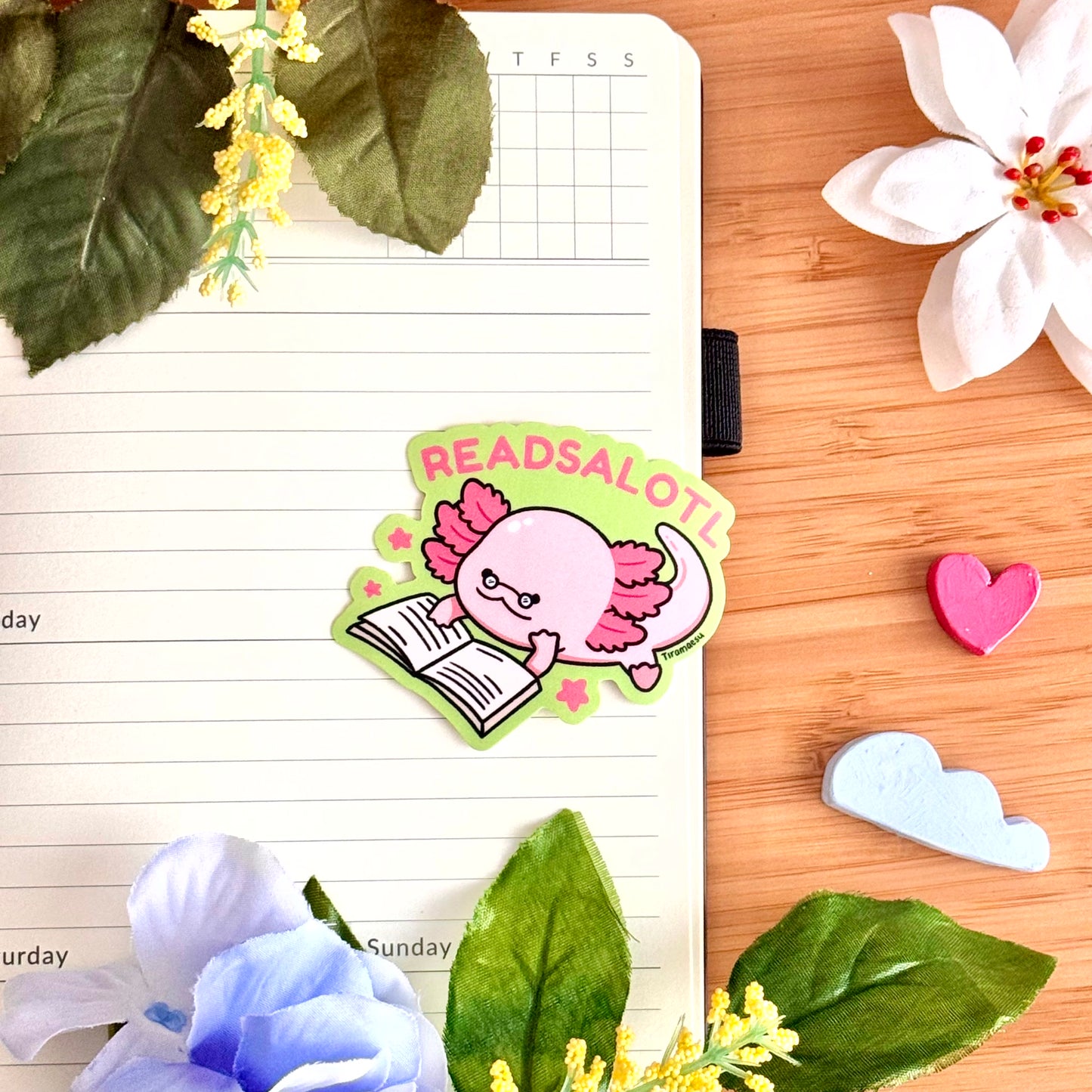 Readsalotl Sticker