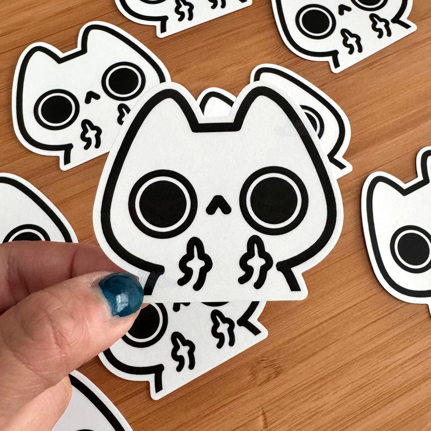 Flipping Cat Sticker