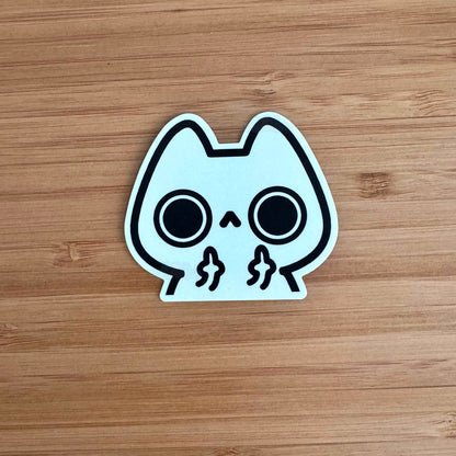 Flipping Cat Sticker