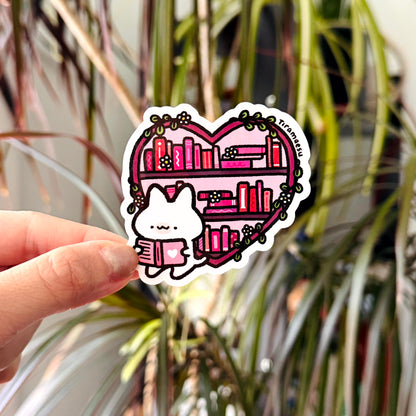 Heart Bookshelf Sticker