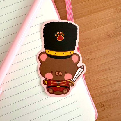 Teddy Nutcracker Matte Vinyl Sticker