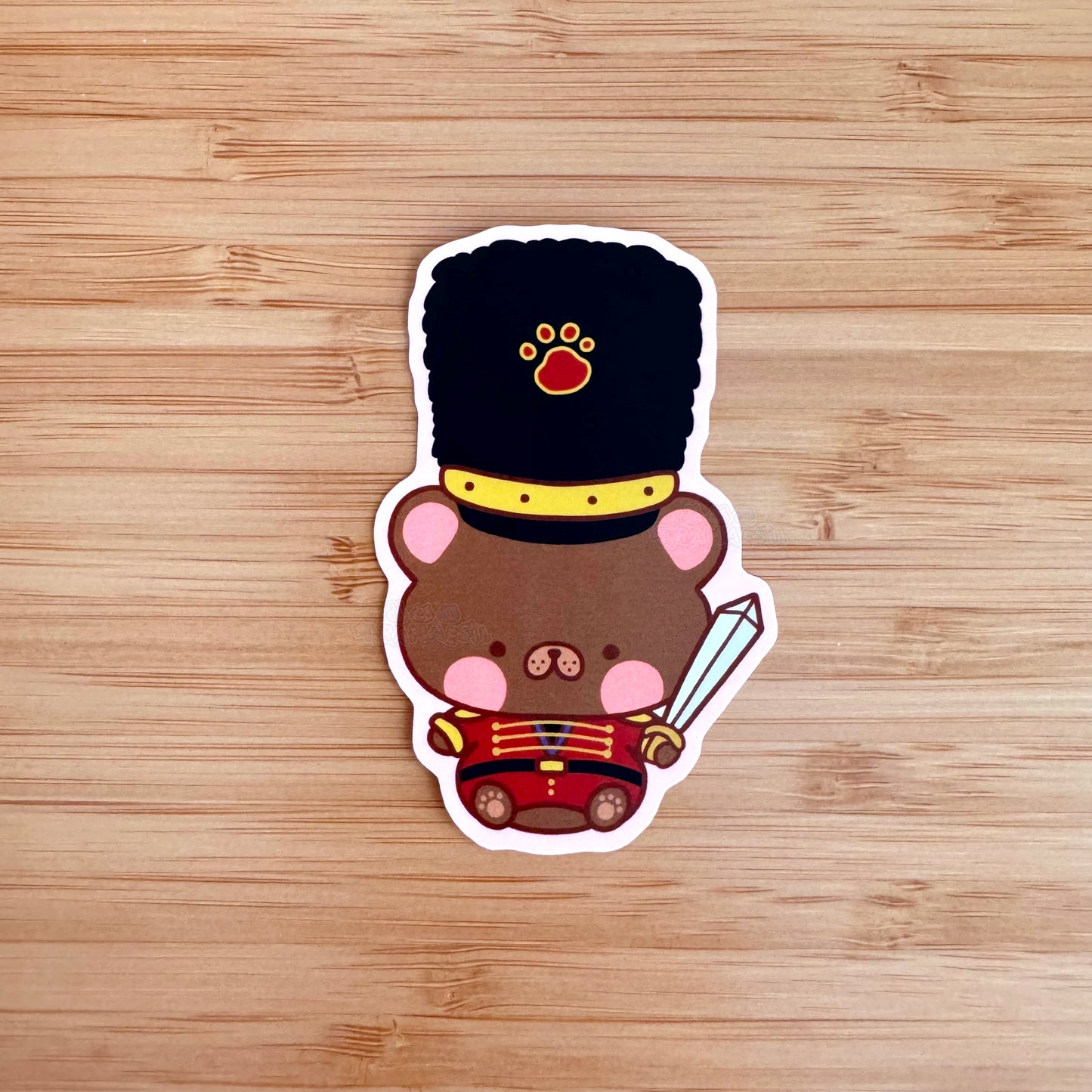 Teddy Nutcracker Matte Vinyl Sticker