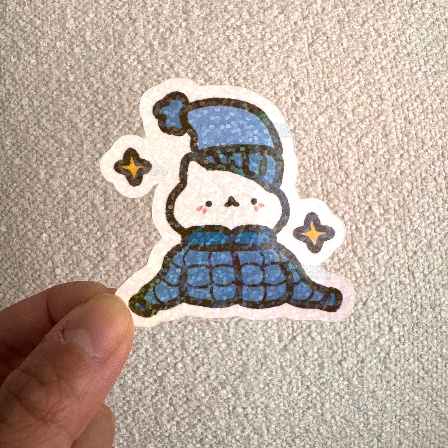 Kitty in Oversized Jacket Sticker