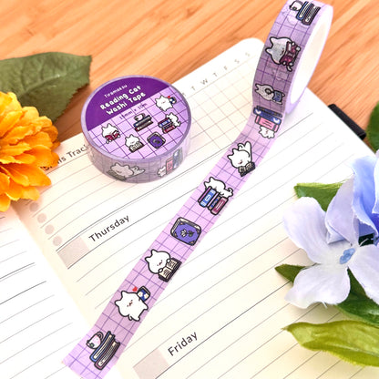 Reading Cat Washi Tape
