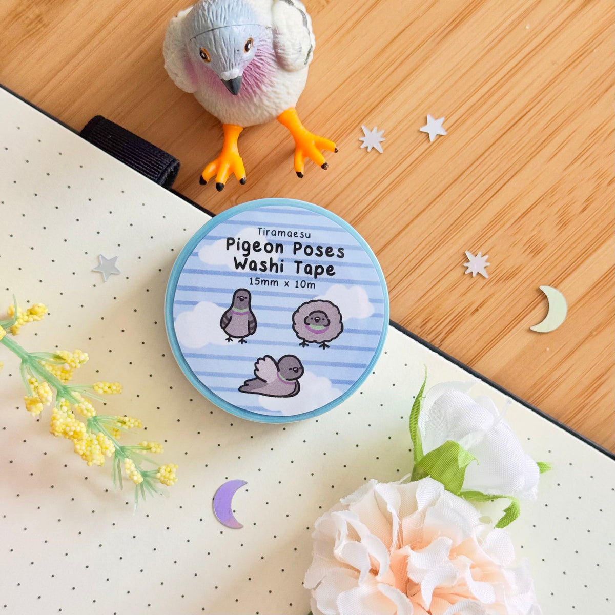 Pigeon Poses Washi Tape