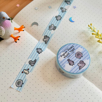 Pigeon Poses Washi Tape