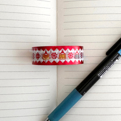 Mr. Fox and Friends Red Foil Washi Tape