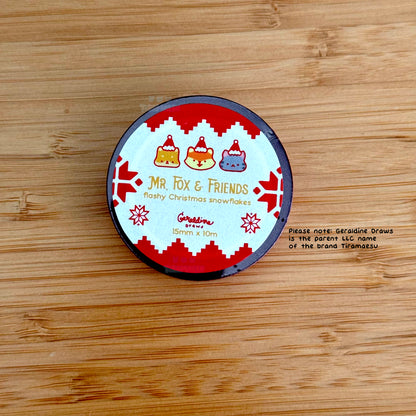 Mr. Fox and Friends Red Foil Washi Tape