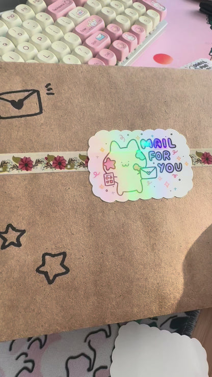 Mail For You Holographic Sticker