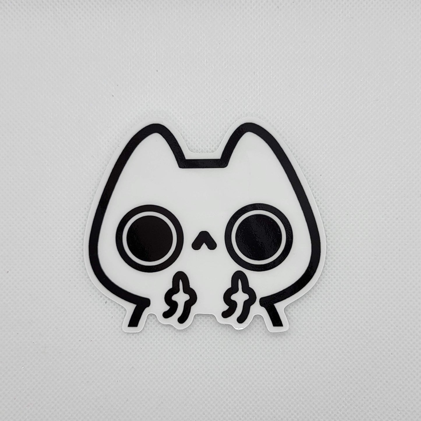 Flipping Cat Peeker Sticker